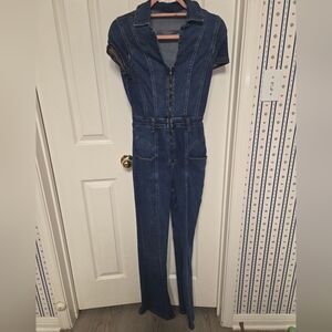 We The Free By Free People Stylish Denim Jumpsuit